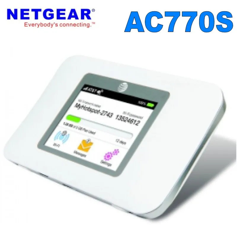 Разблокированный Netgear Aircard AC770S 4G LTE 450 Мбит/с мобильный доступ с wi-fi-роутера с антенной