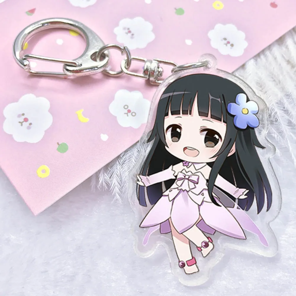 Unisex Keychains Anime Acrylic Double Sided Pendant Key Chain