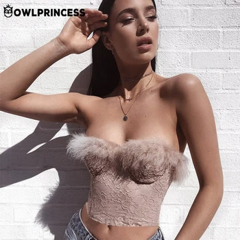 

OWLPRINCESS Sexy Off Shoulder Women Tube Tops Steel Crop Top Female Streetwear Cropped Feminino 2018 New Pink Black Tank Top