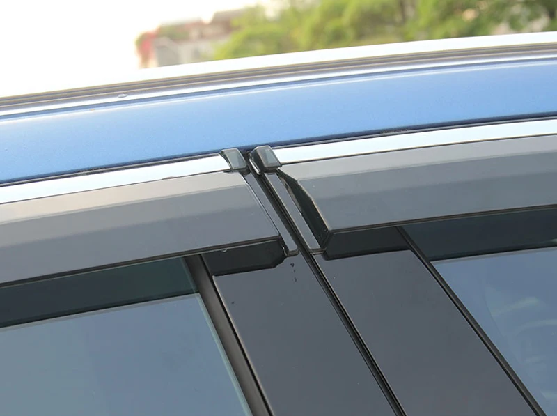 Для VOLVO XC60 Пластик оконный козырек дождя солнцезащитный козырек гвардии отражающая панель 4 шт. автомобиля Средства для укладки волос