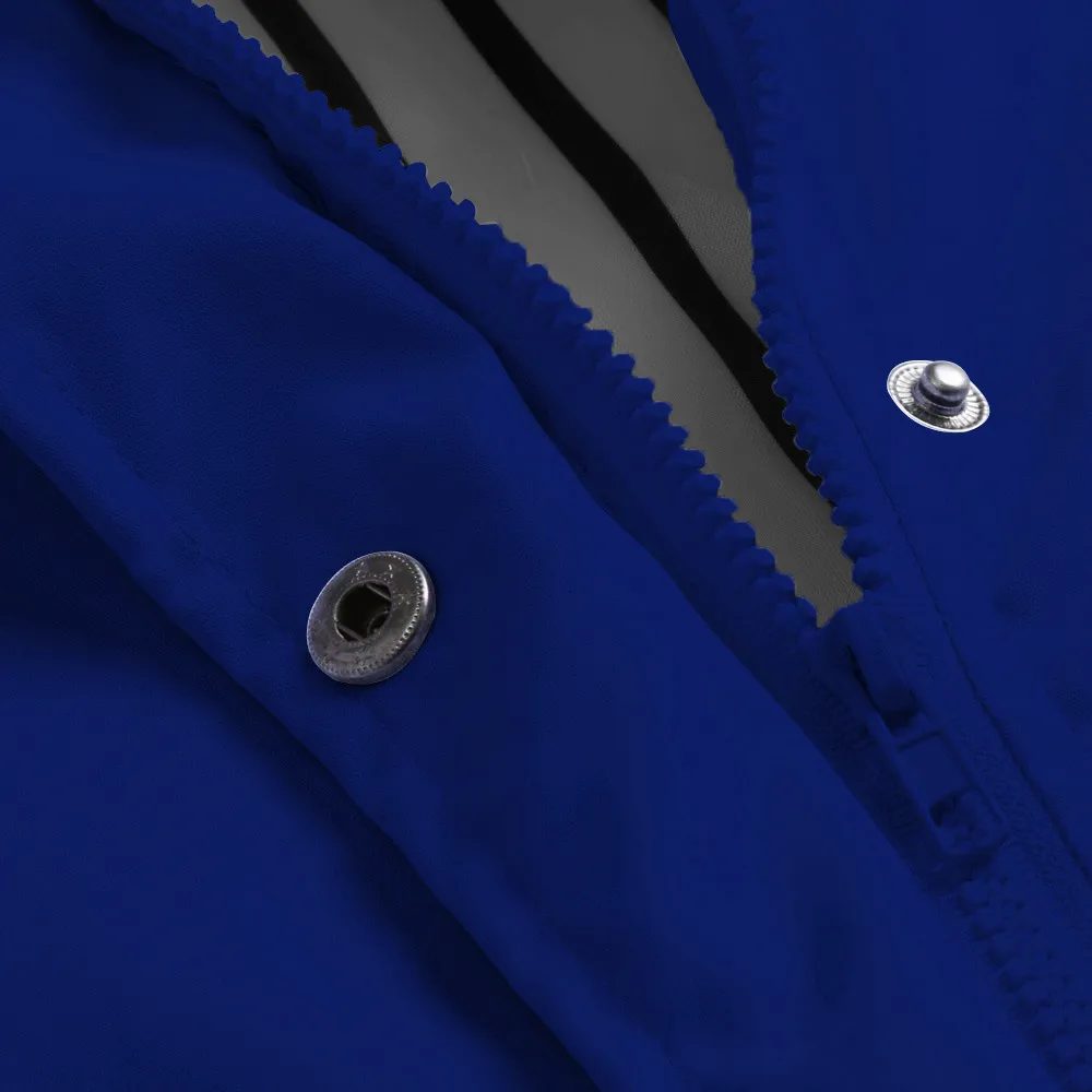 Feitong Женская однотонная дождевая куртка, водонепроницаемая длинная куртка с капюшоном, ветрозащитная длинная теплая куртка с капюшоном большого размера
