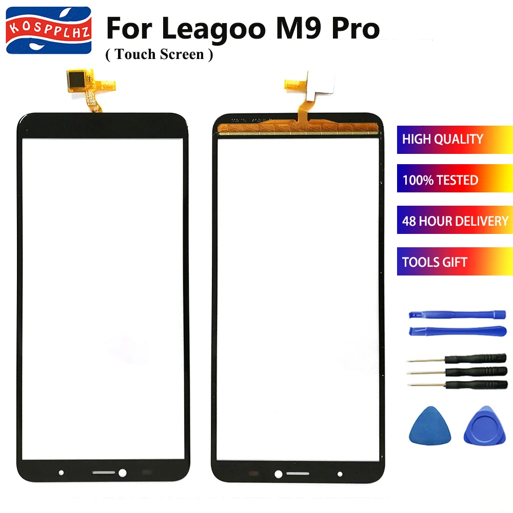 

100% Tested well Touch Panel For Leagoo M9 Pro Touch Screen Digitizer Sensor Front Outer Glass Lens Leagoo M9 + tools