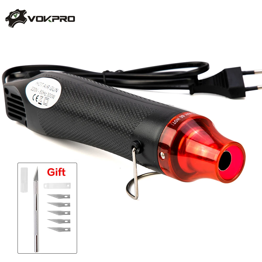 

110V/220V DIY Using Heat Gun Electric Power tool hot air 300W Temperature Gun with Supporting Seat Shrink Plastic DIY Tool