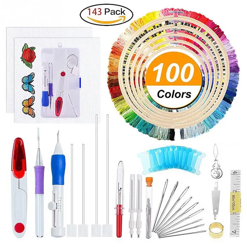 

Embroidery Stitching Punch Needle Embroidery Knitted Craft Kit Embroidery Needlework Craft Sewing Tools