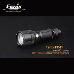 360 градусов Поворотная фокусировка Fenix FD41 900 люмен XP-L HI светодиодный тактический фонарь с прожектор и внимания