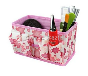 

400 pcs Fashion Hot Makeup Cosmetic Storage Box Bag Bright Organiser Foldable Stationary Container