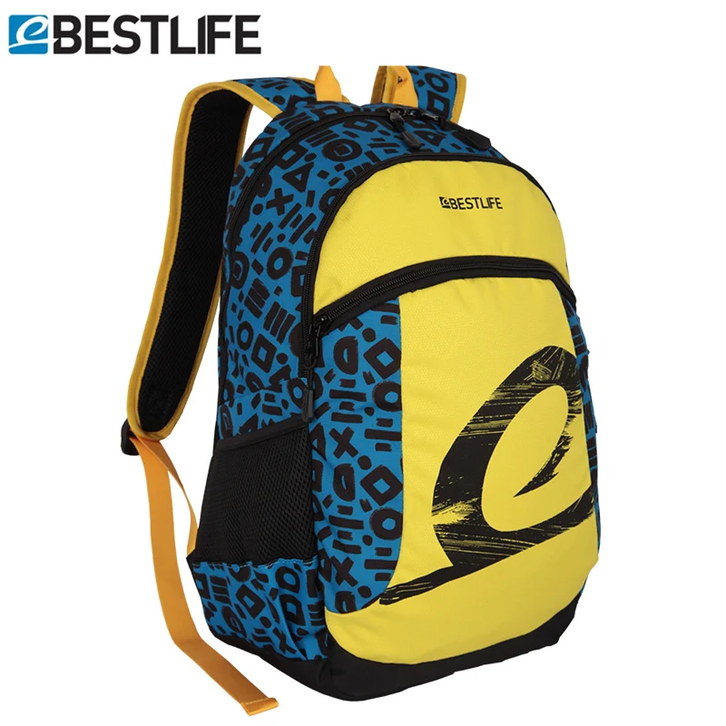 

BESTLIFE Stitching Women Backpack With Math Symbols Waterproof Polyester Laptop Back Bag For Teenage Girls Travel Bags Tucksack