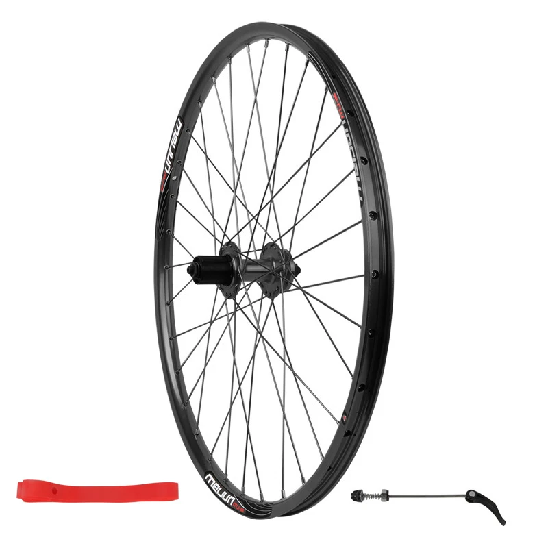 MEIJUN, колесо для горного велосипеда, 26 дюймов, 32 отверстия, перед и после велосипеда, колесо из алюминиевого сплава, колеса для велосипеда, сделай сам, цвет - Цвет: Rear Wheel Black