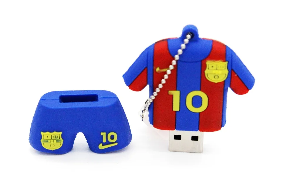 JASTER 3,0 Барселона футбольная Джерси Barca Messi флешки, usb флеш-карта диск 4 ГБ 8 ГБ 16 ГБ 32 ГБ футбольный флэш-накопитель подарок