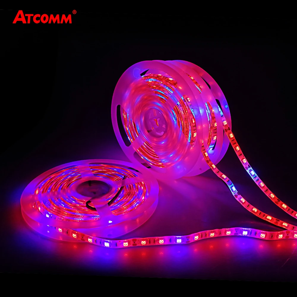 Светодиодный фитообразный светильник с адаптером питания 1 м 2 3 4 5 SMD 5050 60 s/m