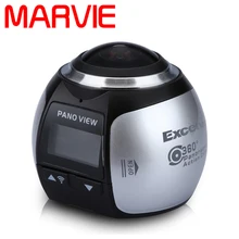 Marvie 4 K 360 D’action Caméra Ultra HD 360 Caméra WIFI 16MP Sport Action Caméra 360 Degrés Mini Panoramique Vidéo 3D VR Caméra