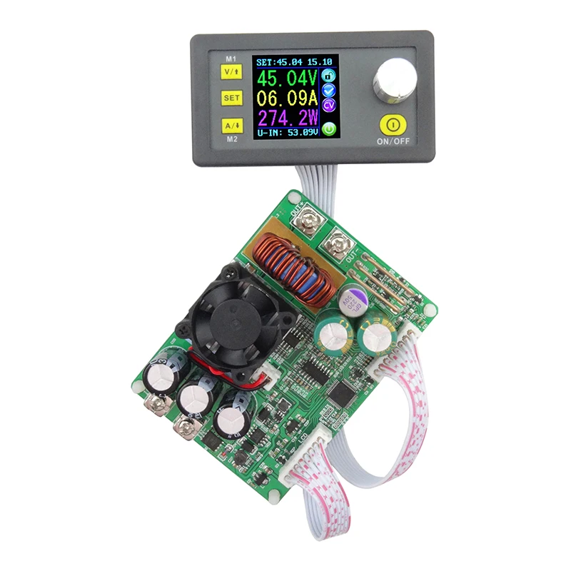DPS5015 Постоянное Напряжение Ток понижающий программируемый цифровой источник питания Преобразователь напряжения цветной ЖК-вольтметр 15а