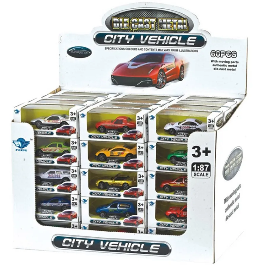 

6pcs/lot 1/87 ho scale architecture diecast model car for building kits toy