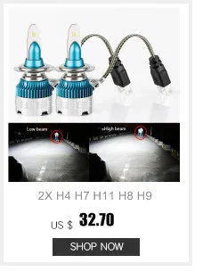 2x140 Вт 1200lm чип H1 H3 H7 H8 H9 H11 H4 9005 9006 led fendinebbia 12v Авто La фар для 5500 K