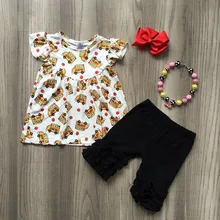 Эксклюзивная одежда для маленьких детей; Детская школьная рубашка с автобусом; черные брюки с аксессуарами