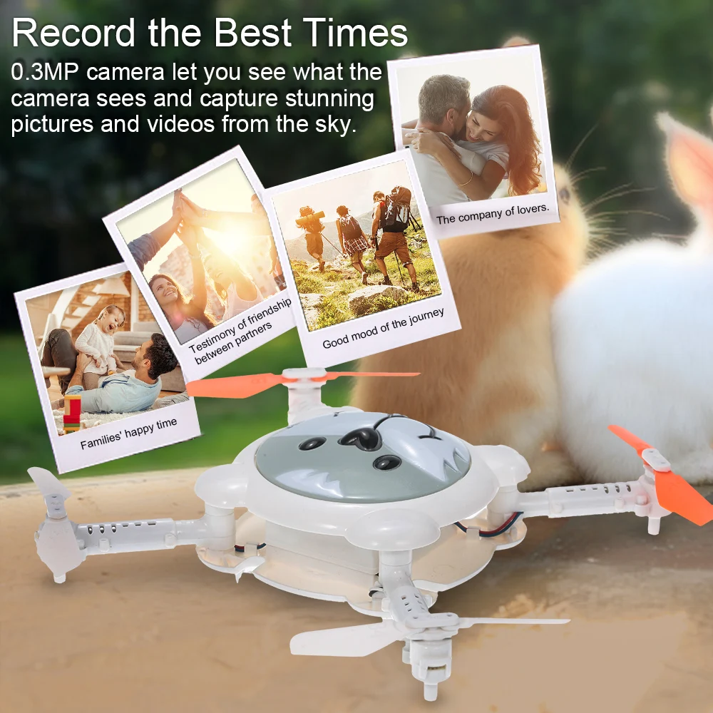Cheerson CX-41 0.3MP Camera Selfie Drone Rabbit Owl Animal RC Quadcopter Wifi FPV Foldable Drone Altitude Hold Dron (16)