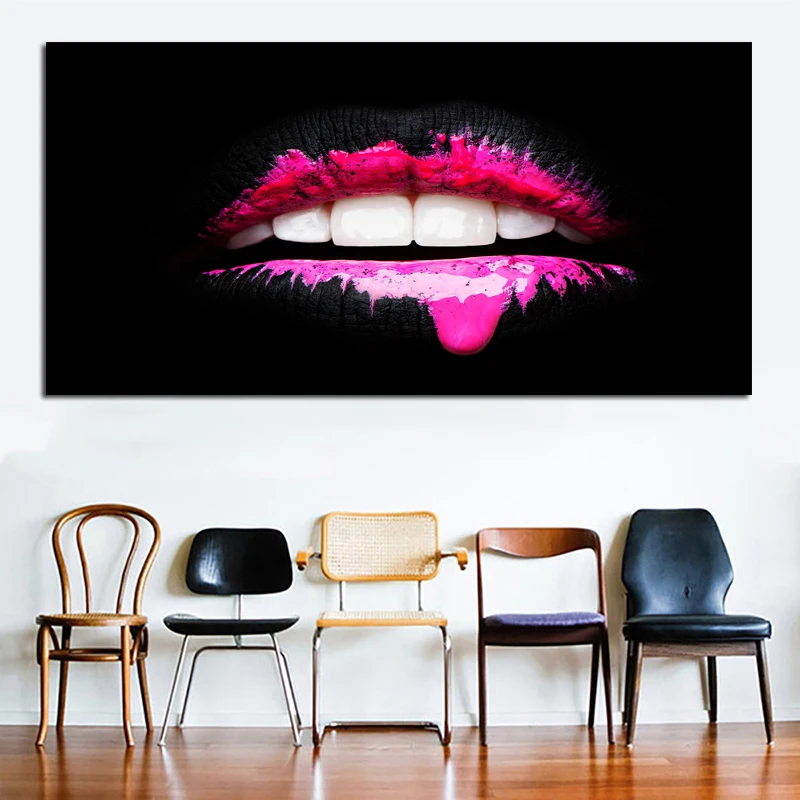 Kufwkey-5D-DIY-Diamond-Painting-Golden-Pink-Lips-Decorative-Painting-Full-Square-diamond-mosaic-Diamond-Embroidery