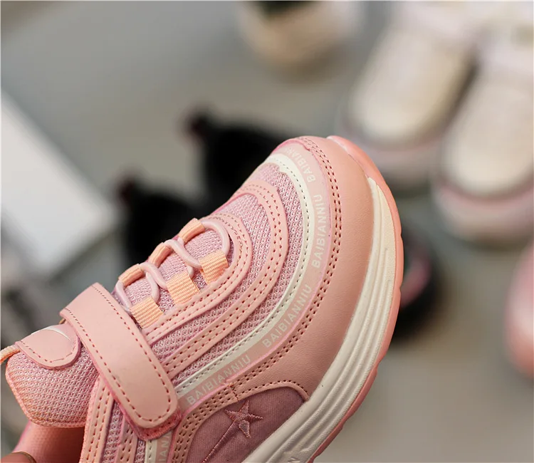 Весна 2020 модные кроссовки для маленьких мальчиков и девочек детей белые розовые