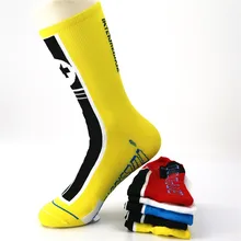 Дышащие мужские носки для велоспорта, носки Coolmax для бега на велосипеде, баскетбольные Носки