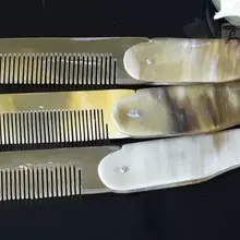 300 шт/партия Роговая расческа Портативная Складная расческа Антистатическая расческа ручной работы натуральная расческа бычий Рог