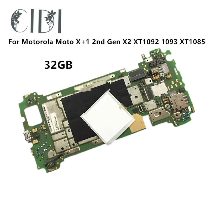 

CIDI 32GB Full Working Used main Board For Motorola Moto X+1 2nd Gen X2 XT1092 1093 1094 1095 XT1085 motherboard with Chips