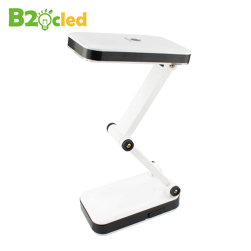 

USB LED Table Lamp 2 Modes Adjustable Desk Lamps Bedroom Bedside 24 Leds Eye Protection Reading Study Foldable Light AAA Battery