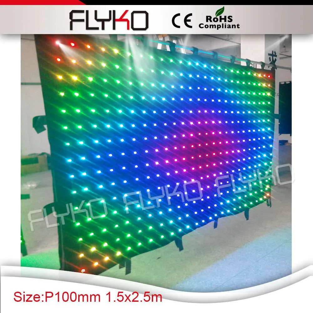 p10 led video curtain 24