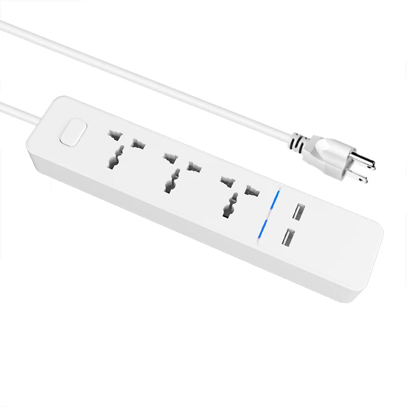 Лента питания с usb портами длинный шнур универсальная розетка 3 выхода защита от