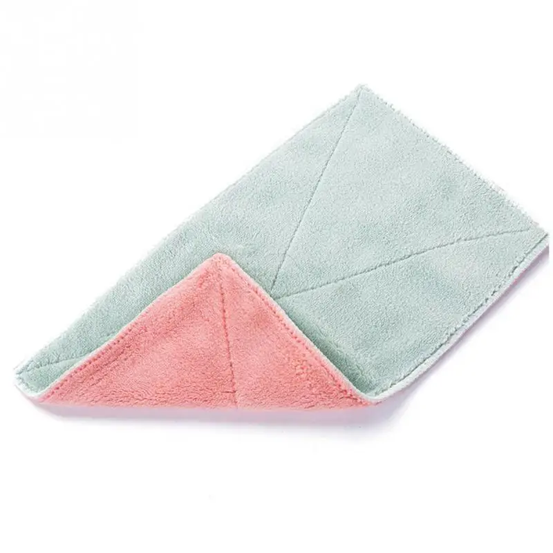 

1pcs High quality Efficient Anti-grease Color Dish Cloth Bamboo Fiber Washing Towel Magic Kitchen Cleaning Cleaning Rags