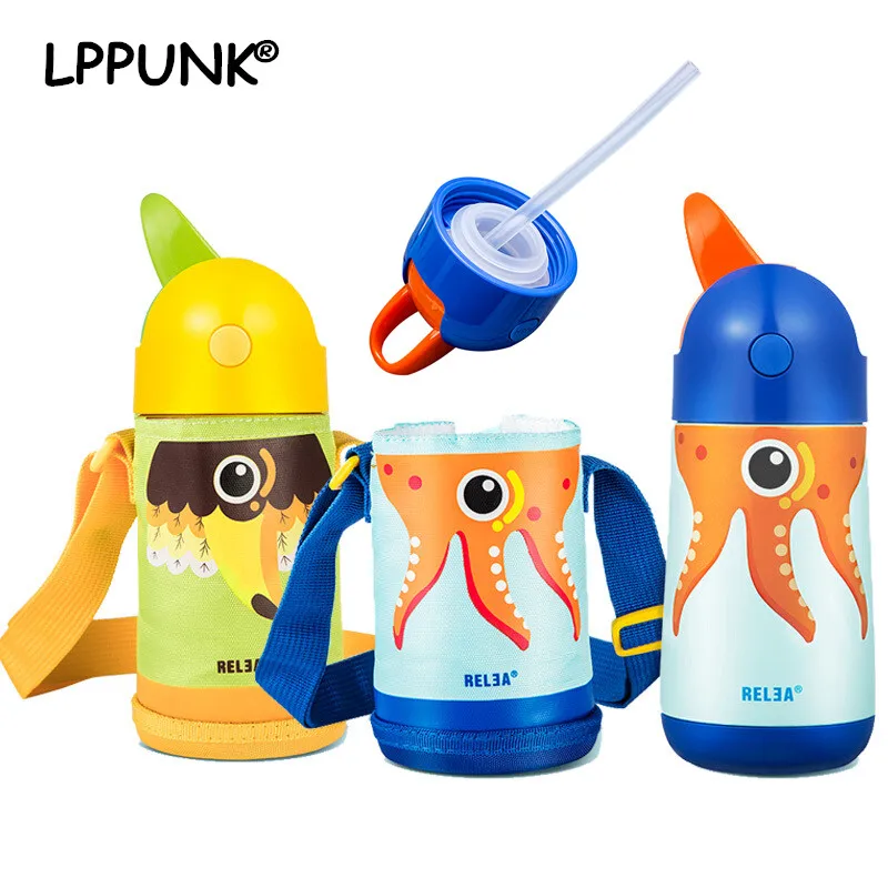 2018 hot baby's stuff vacuum flasks water bottle with bag children