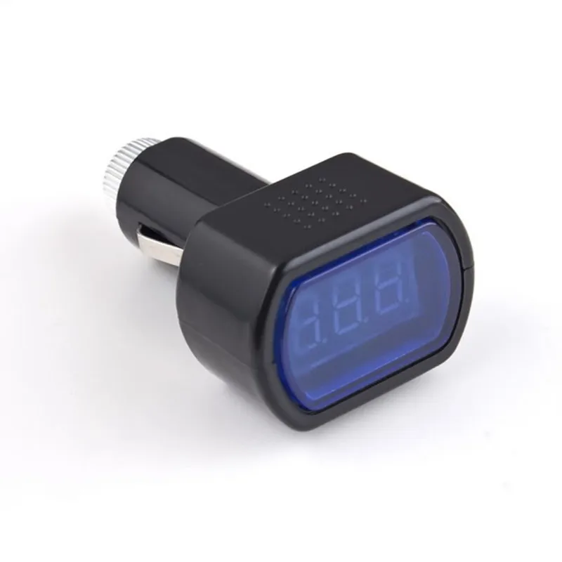 Automotive voltmeter Digital battery tester car Engine  cigarette lighter voltage meter monitor indicator LED display  5