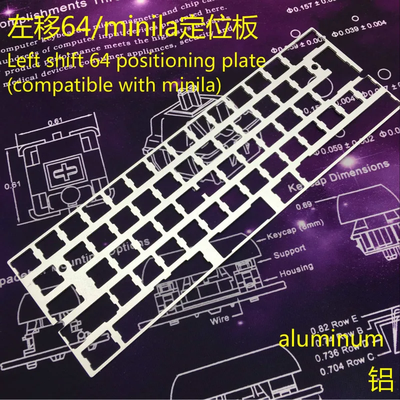 Tu60 Minila GH60 позиционная доска из латуни нержавеющая сталь алюминий совместимый XD60