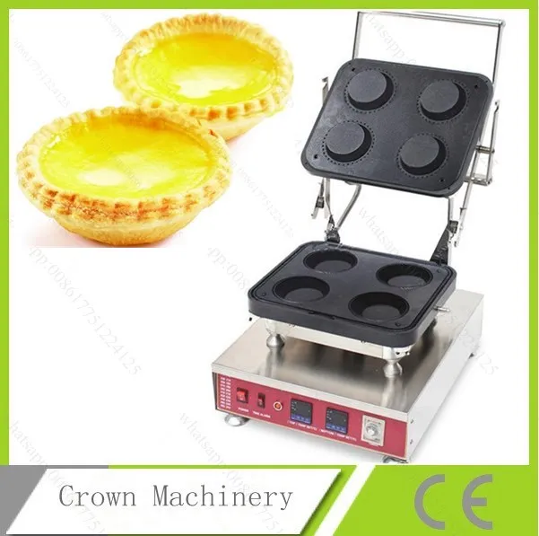Waffle bowl maker, 4pcs egg tart forming machine, automatic tartlet maker machine