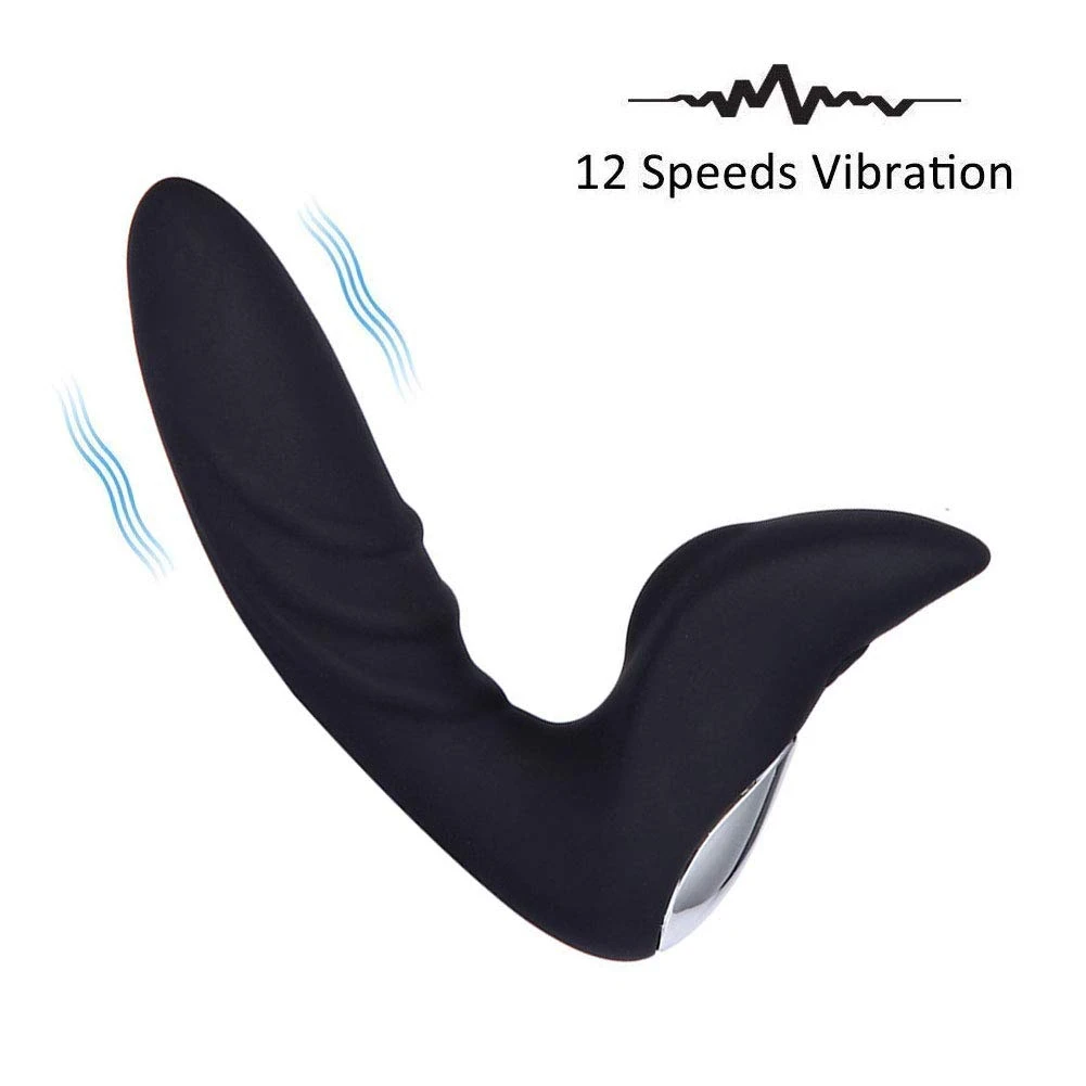 Vibrating Male Prostate Massager Remote Control 12 Vibrations G Spot Vibrator Rechargeable Anal Butt Plug For Male And Women