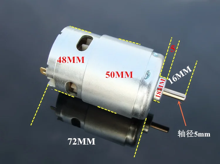 895 двигатель постоянного тока большой крутящий момент Мощность DC 12 V-24 V двойной шариковый подшипник двигателя, генератор/гравировальный станок/газонокосилка/настольная сверлильная машина двигатель постоянного тока