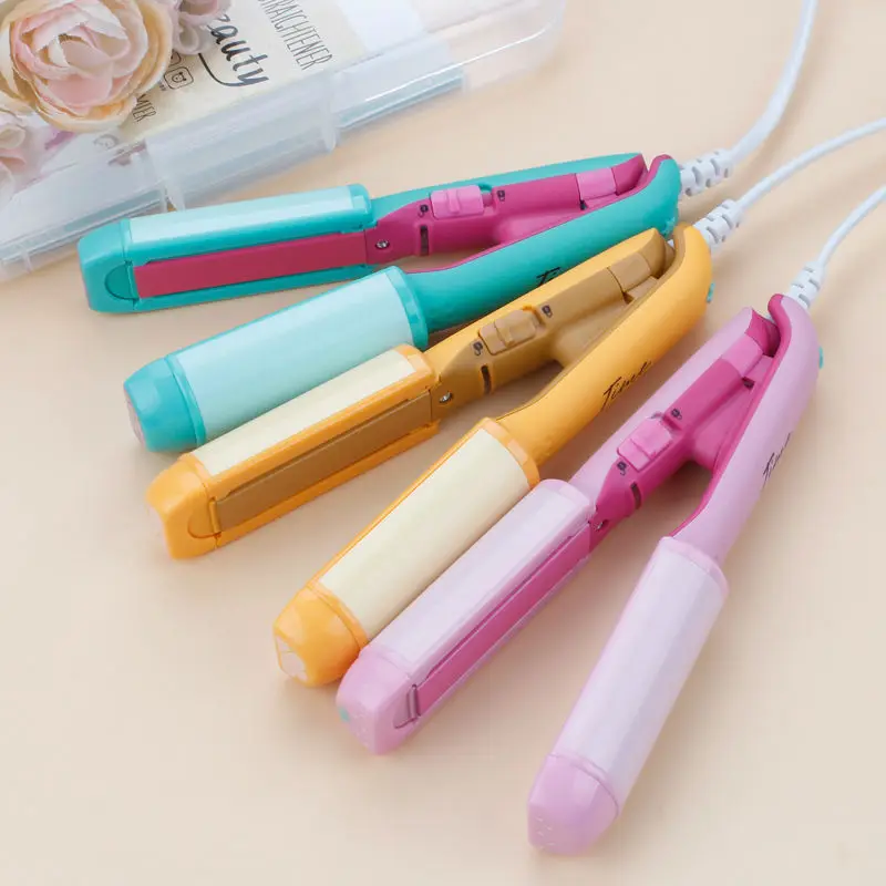 Mini 2 in 1 straight & curls iron Electronic hair straighteners 220