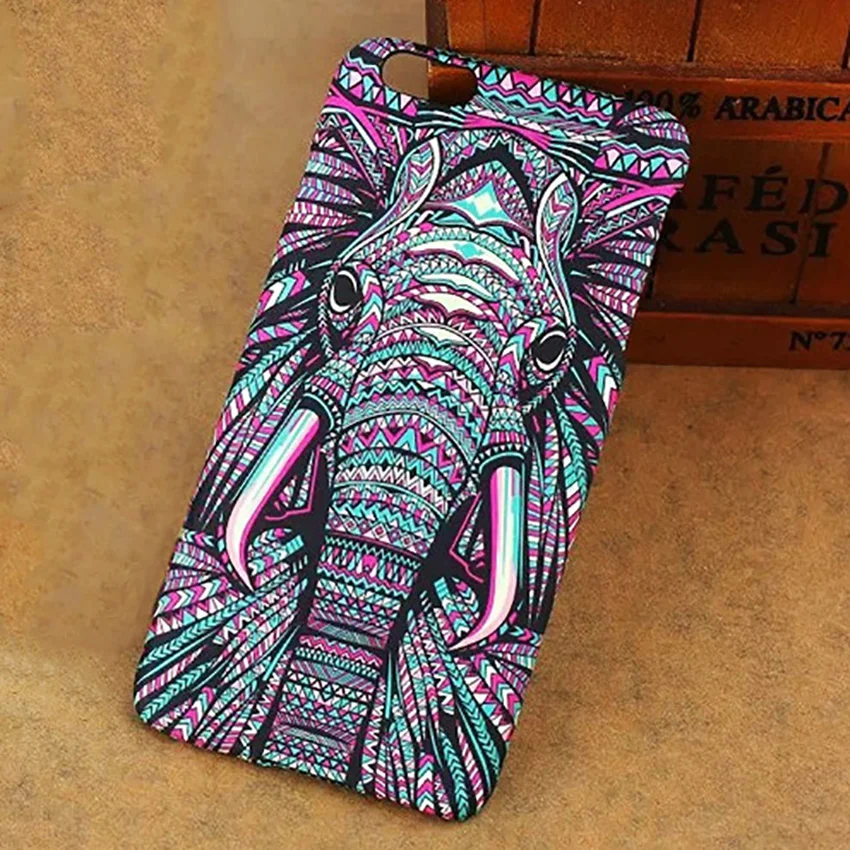 

Fashion Luminous Elephant Matte Hard Phone Cases For Iphone 5s 6 S Plus 7 8 Plus X XS Max XR for Samsung S7edge S8 S9 S10 Note 9