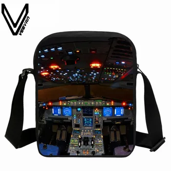 

New Fashion Men's Messenger Bags Printing Small Crossbody Bags Aircraft Cabin Travel Bags Children School Shoulder Bags Postman