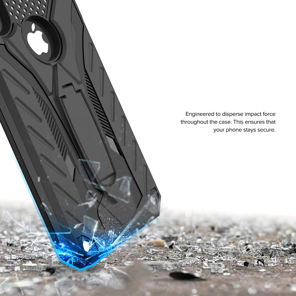 صدمات حقيبة لهاتف أي فون 6 6 s 7 8 5 5 s SE زائد Kickstand العسكرية الصف سيليكون حقيبة لهاتف أي فون X XS XR ماكس غطاء إطار هاتف محمول