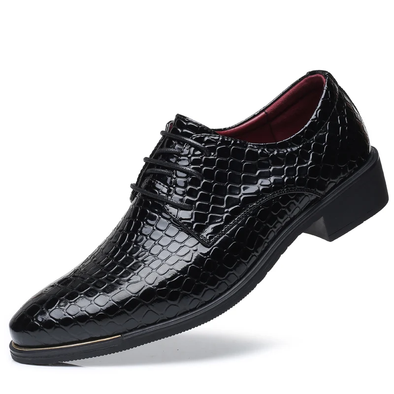 PHLIY XUAN/Новинка года; Модные Мужские модельные туфли; официальная обувь с острым носком; кожаная мужская официальная обувь; большие размеры 38-48