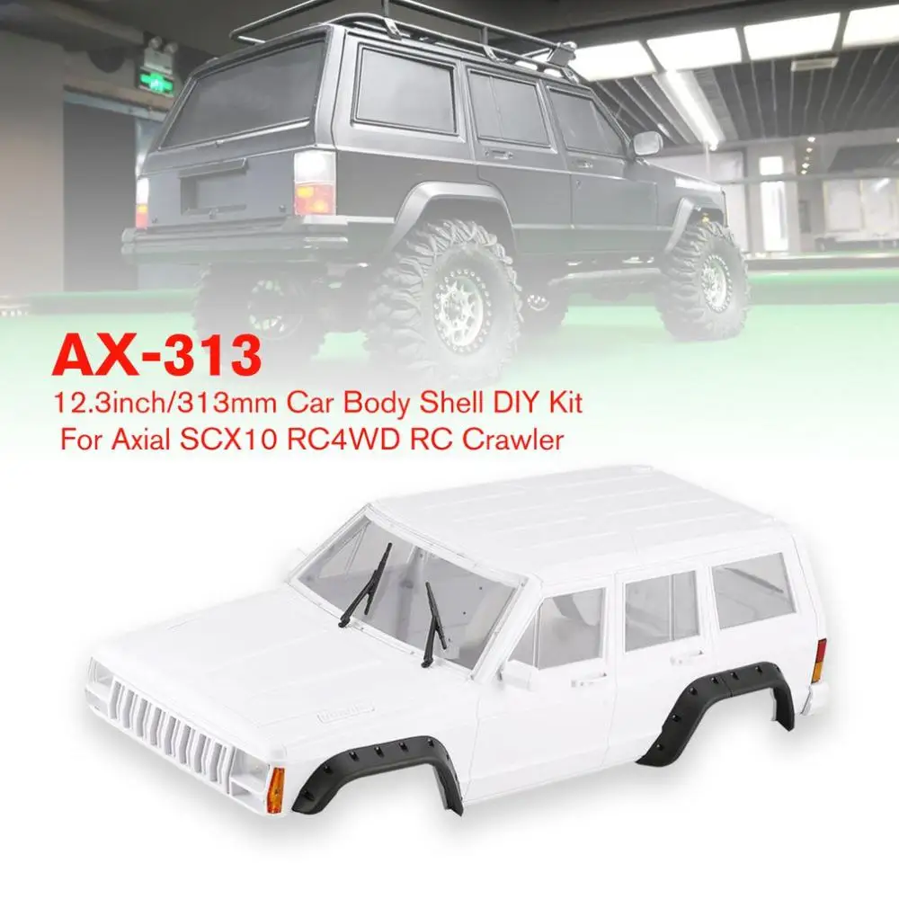 RCtown RC AX-313 12,3 дюймов/313 мм Корпус кузова автомобиля для 1/10 RC грузовик гусеничный осевой SCX10 и SCX10 II 90046 90047 автомобилей корпус