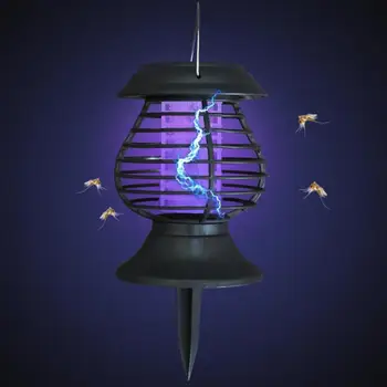 

Mosquito Killer Solar LED Lamp Outdoor Waterproof Garden Insect Trap Light