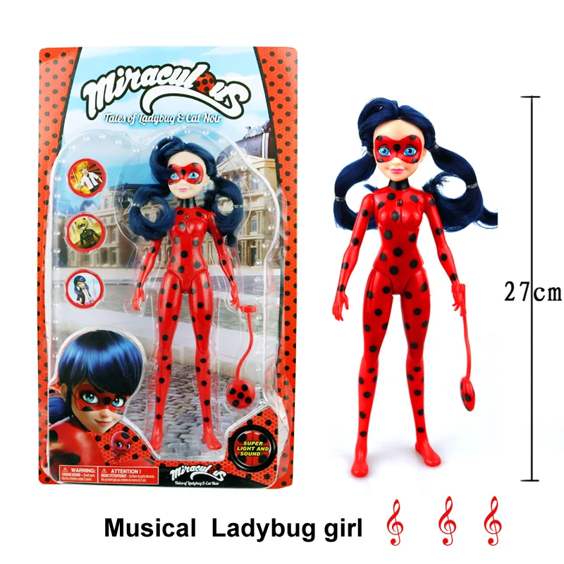 

Miraculous Ladybug Doll Comic Lady bug Girl Doll Movable Joints Action Figure Toys Cute Anime Toys for Children Christmas Gifts