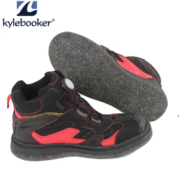Outdoor Unisex Rock Fishing Hunting Shoes Breathable Waterproof  Waders Boot  Anti-slip Felt Spike Sole Wading Boots