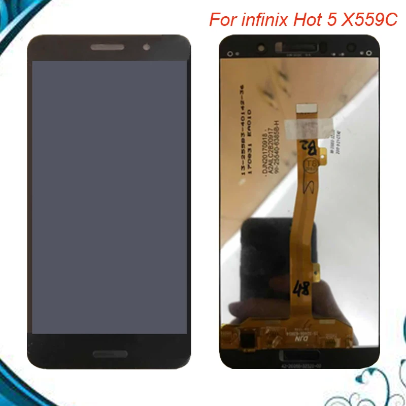 

For infinix Hot 5 X559C Full LCD Display Touch Screen Assembly Glass Digitizer Replacement Black Color IN Stock