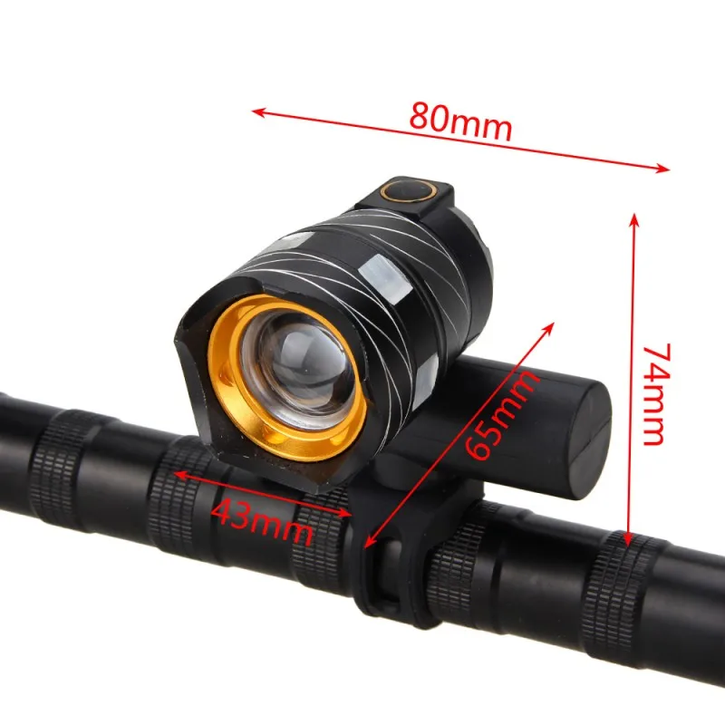Perfect Zoomable Bicycle Front Headlight XM-L T6 LED 15000LM Bike Light Lamp USB Rechargeable Built-in Battery 3 Modes Torch 3 Perfect Zoomable Bicycle Front Headlight XM-L T6 LED 15000LM Bike Light Lamp USB Rechargeable Built-in Battery 3 Modes Torch 3