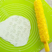 Meijuner пластиковые формы для выпечки тиснение Роллинг булавка Мультифункциональный семейный DIY торт выпечки инструменты Печатный Фондант шаблон Роллинг булавки