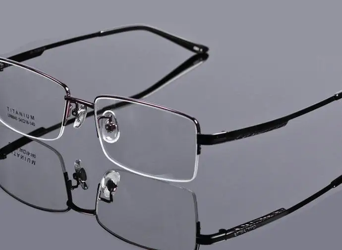 Viodream чистый титан ультра легкие очки для чтения для мужчин Бизнес Мода Близорукость оправа Oculos де Грау - Цвет оправы: COFFEE