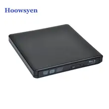 Bluray Drive USB 2.0 External Optical Drive DVD Burner BD-ROM Blu-ray Player Portable CD-RW Writer Recorder for Laptop Computer