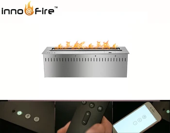 

on sale 48 inch remote contro/wifi wall insert bio fuel fireplace